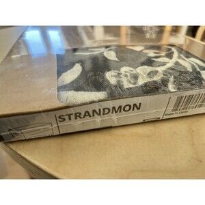 IKEA STRANDMON Ottoman Footstool Cover Slipcover Floral New 905.466.14